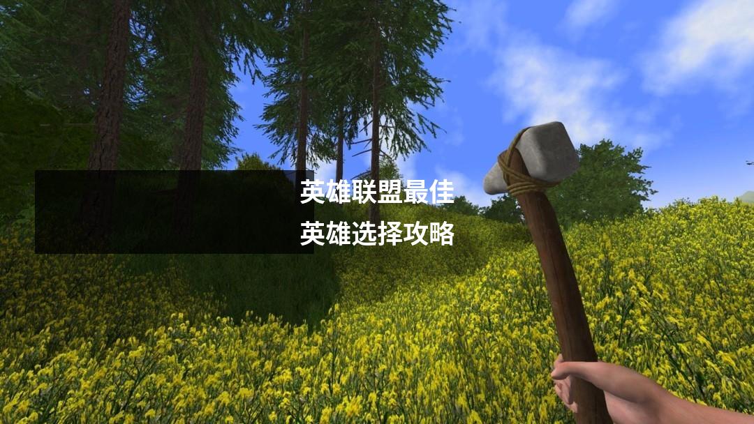 英雄联盟最佳英雄选择攻略