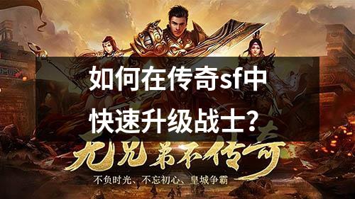 如何在传奇sf中快速升级战士？