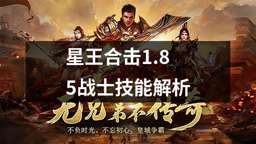 星王合击1.85战士技能解析